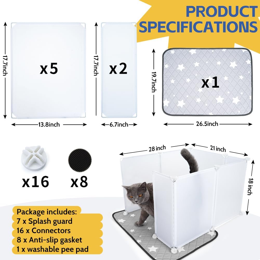 ULIGOTA Caja de arena para gatos, caja de arena oculta para gatos, extra grande 28 pulgadas de largo x 21.5 pulgadas de ancho x 18 pulgadas de alto