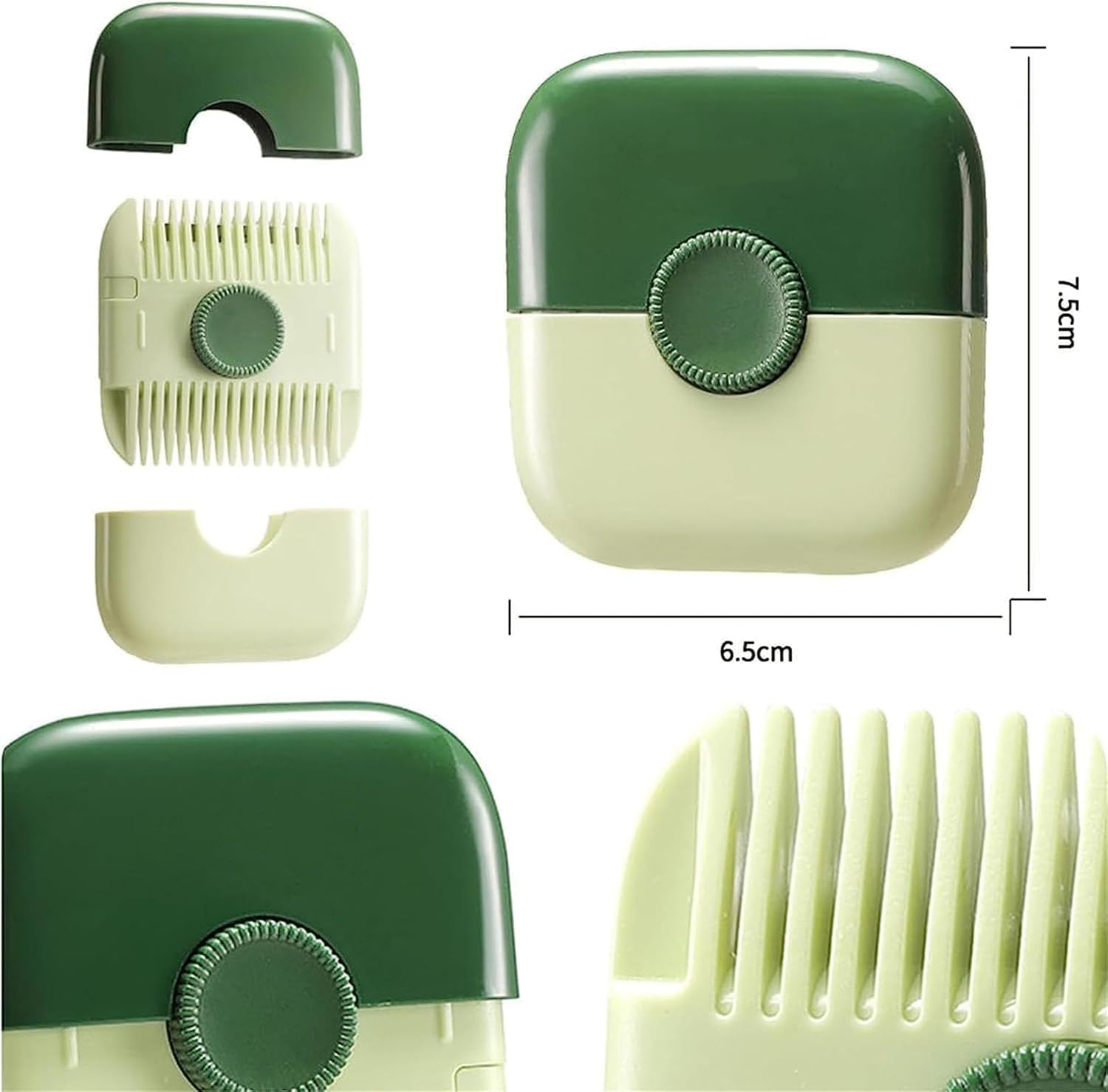 Recortadora de cabello 2 en 1, recortadora de cabello y arreglo de puntas abiertas, diseño de doble cara, con cubierta, cuchillas reemplazables y