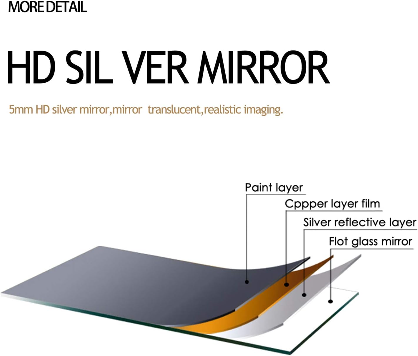 ZHOWI – Espejo de tamaño de cuerpo completo, con marco de metal, para montar, reclinar o colgar en la pared del dormitorio, la sala de estar o el