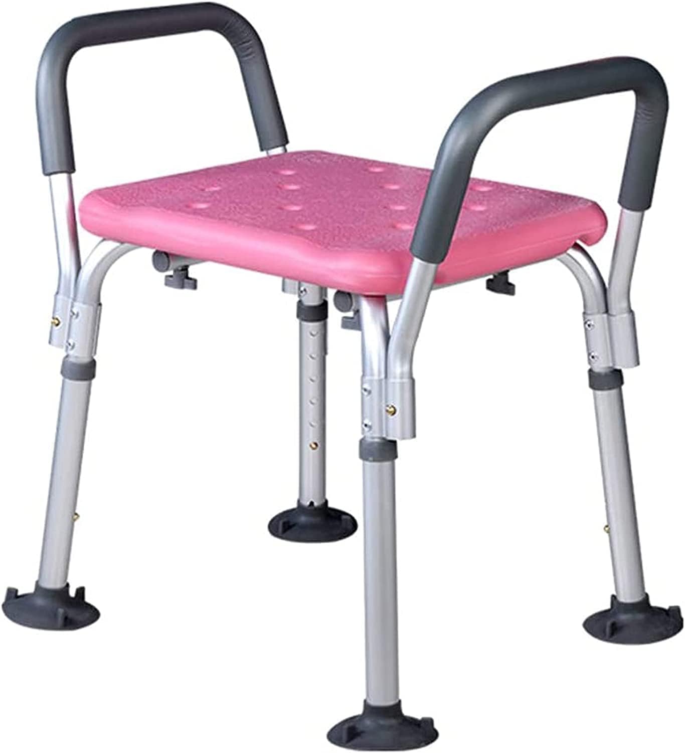 Taburetes de baño, asientos de ducha para personas mayores con brazos de altura ajustable, resistentes, bancos de ayuda para adultos discapacitados,