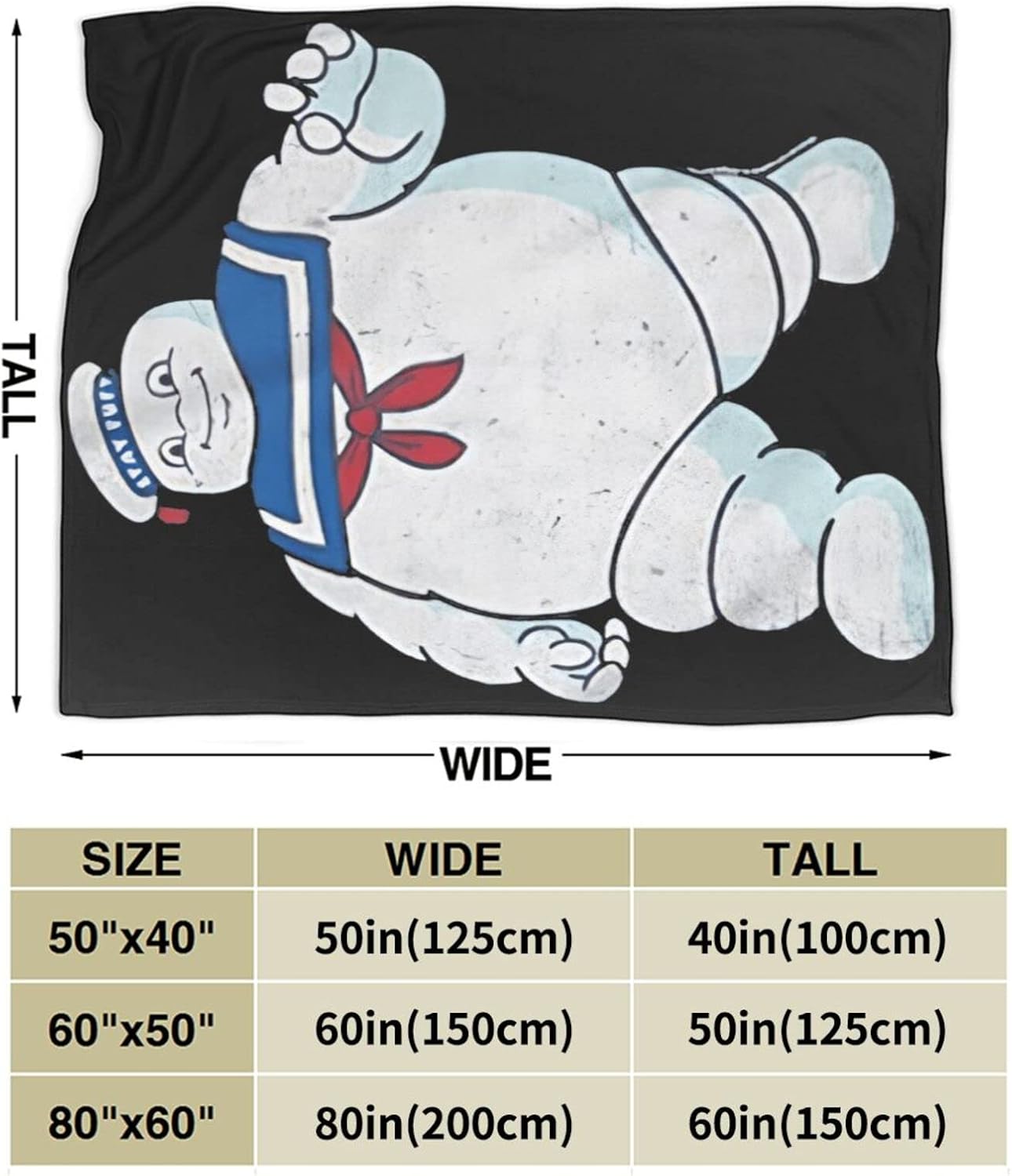 Moving Ghoostbusters – Manta de franela polar para todas las estaciones, manta grande con aire acondicionado de 80 x 60 pulgadas