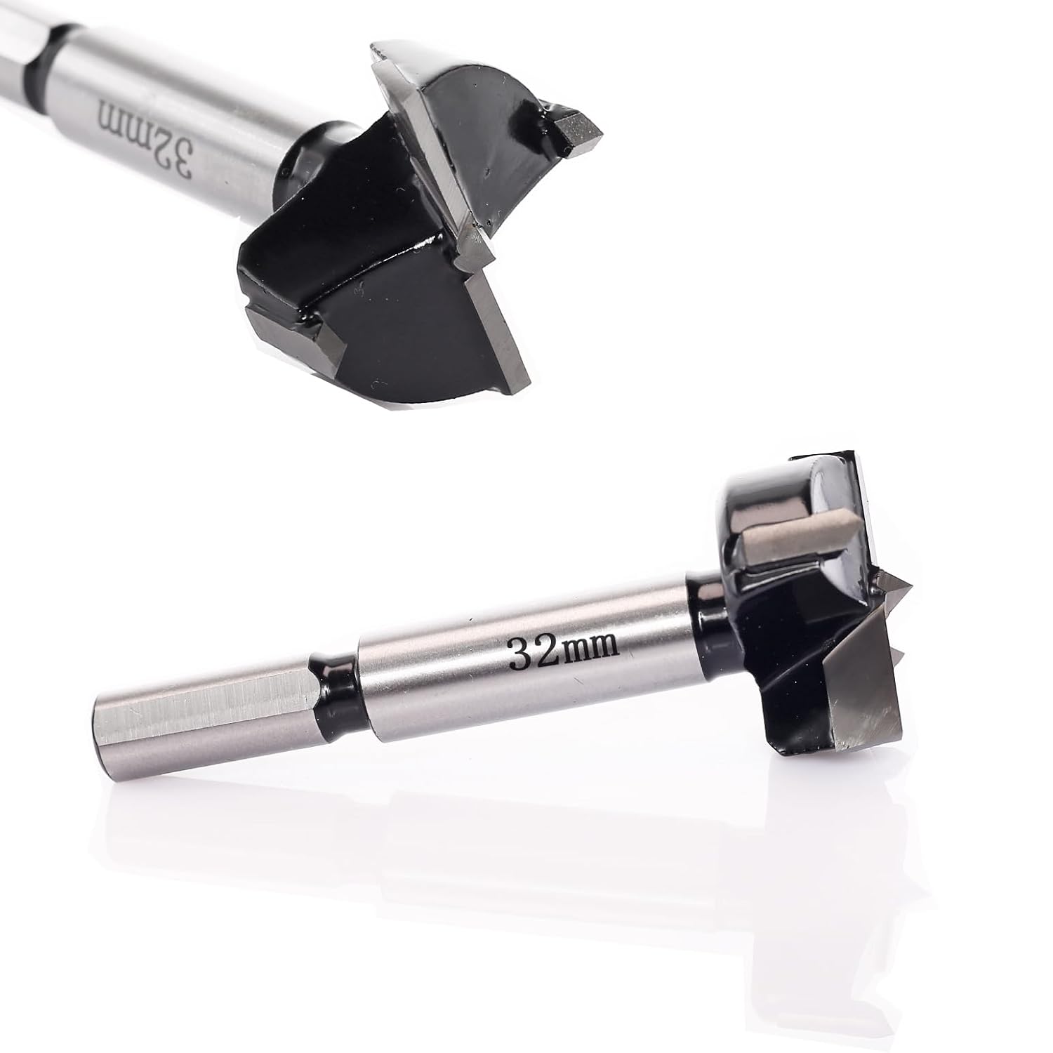 Forstner Bit – Brocas Forstner de 1-1764 pulgadas y 1.260 in con punta de carburo, brocas Forstner para carpintería, abridor de barrenas, broca de