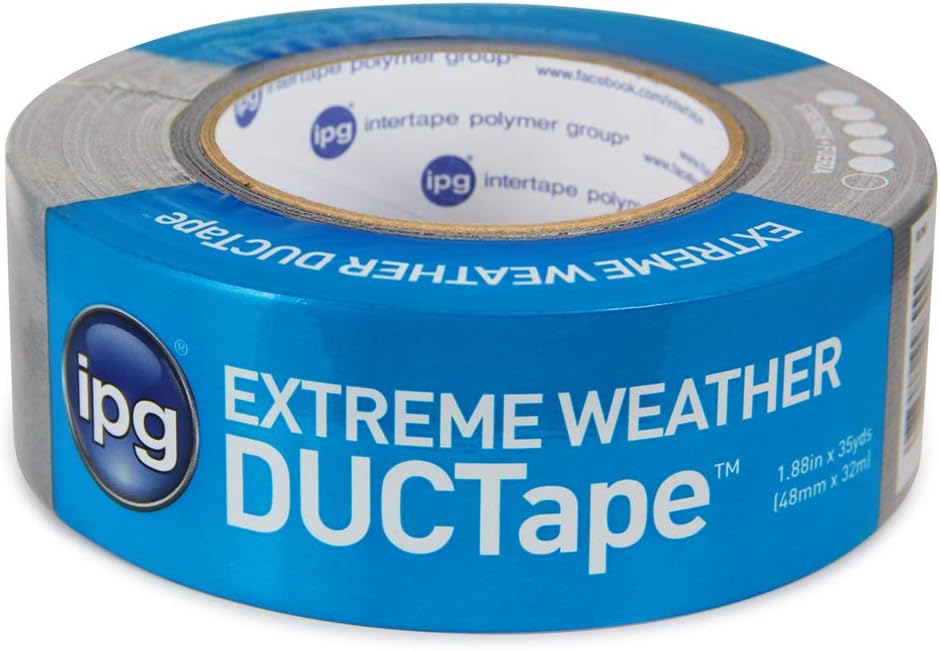 IPG EW235 Cinta adhesiva para clima extremo, 1.88″ x 35 yardas, plata