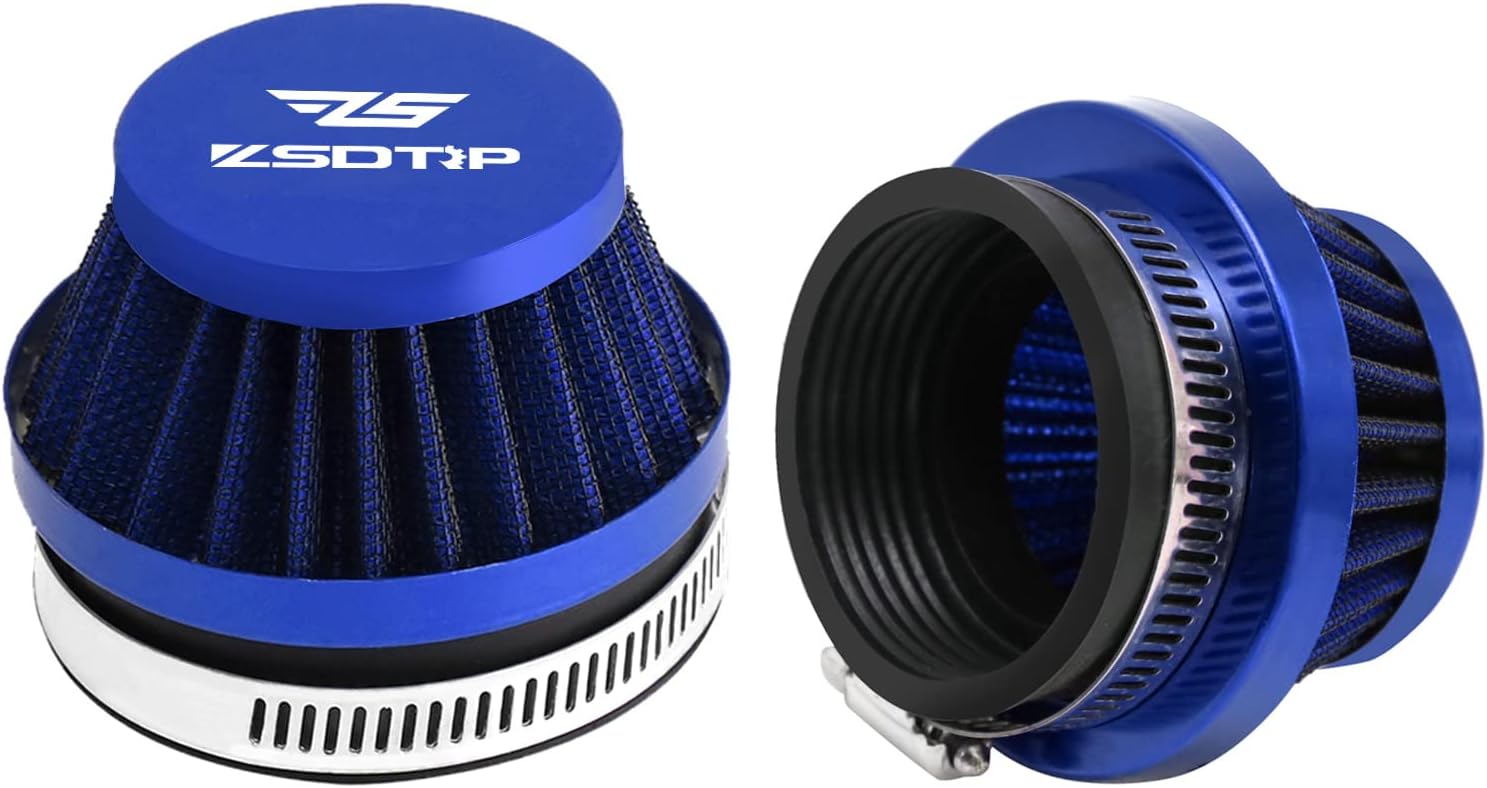 2 filtros de entrada de aire universales para motocicleta de 2.32 pulgadas, filtro de aire para Dirt Pit ATV SSR TTR filtro de respiración de
