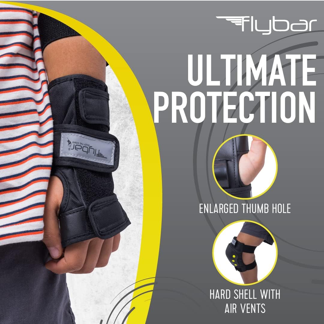 Flybar Juego de equipo de seguridad de protección equipo de seguridad multideportivo para patines en línea, patinaje en línea, ciclismo, BMX,