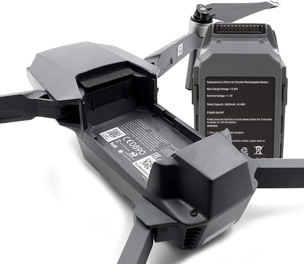OKYUK Batería de repuesto de vuelo inteligente LiPo de alta capacidad de 11.4 V 3830 mAh para DJI Mavic Pro, Mavic Pro Platinum, Mavic Pro Blanco