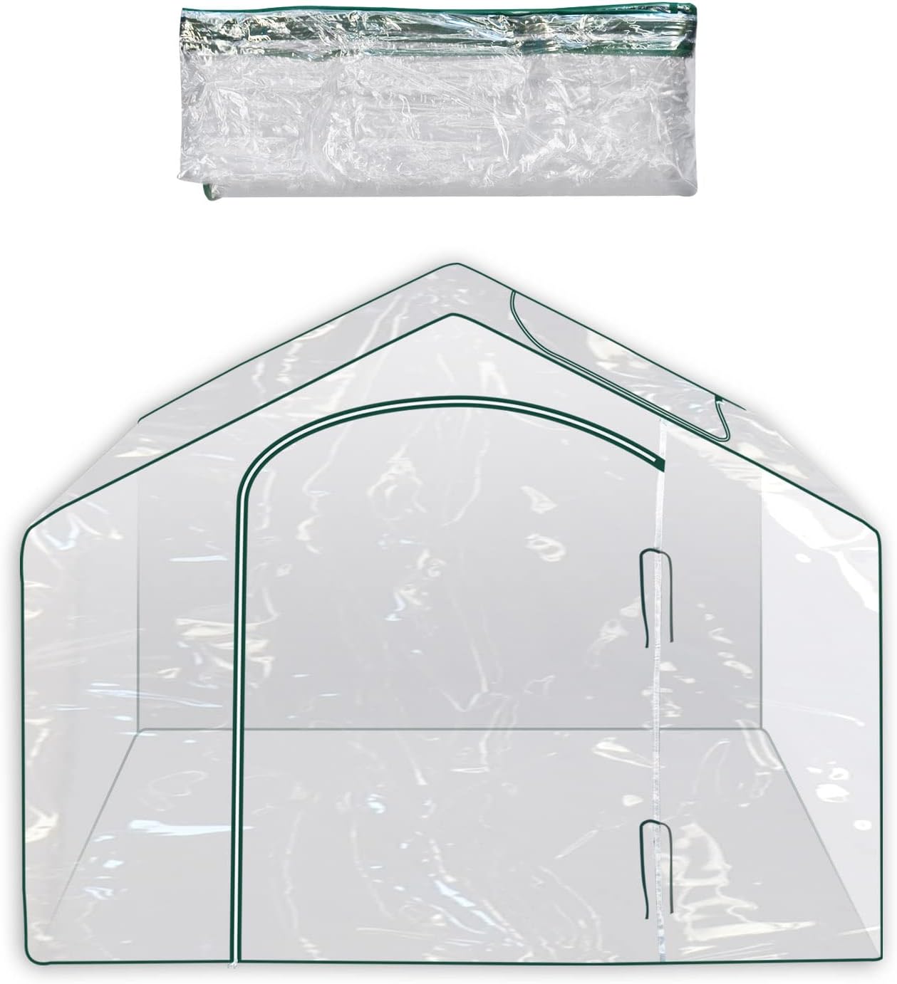 YardGrow Cubierta de repuesto transparente para invernadero de 5.9’x3.5’x5’H Mini Jardinera Portátil de Jardinería Invernadero