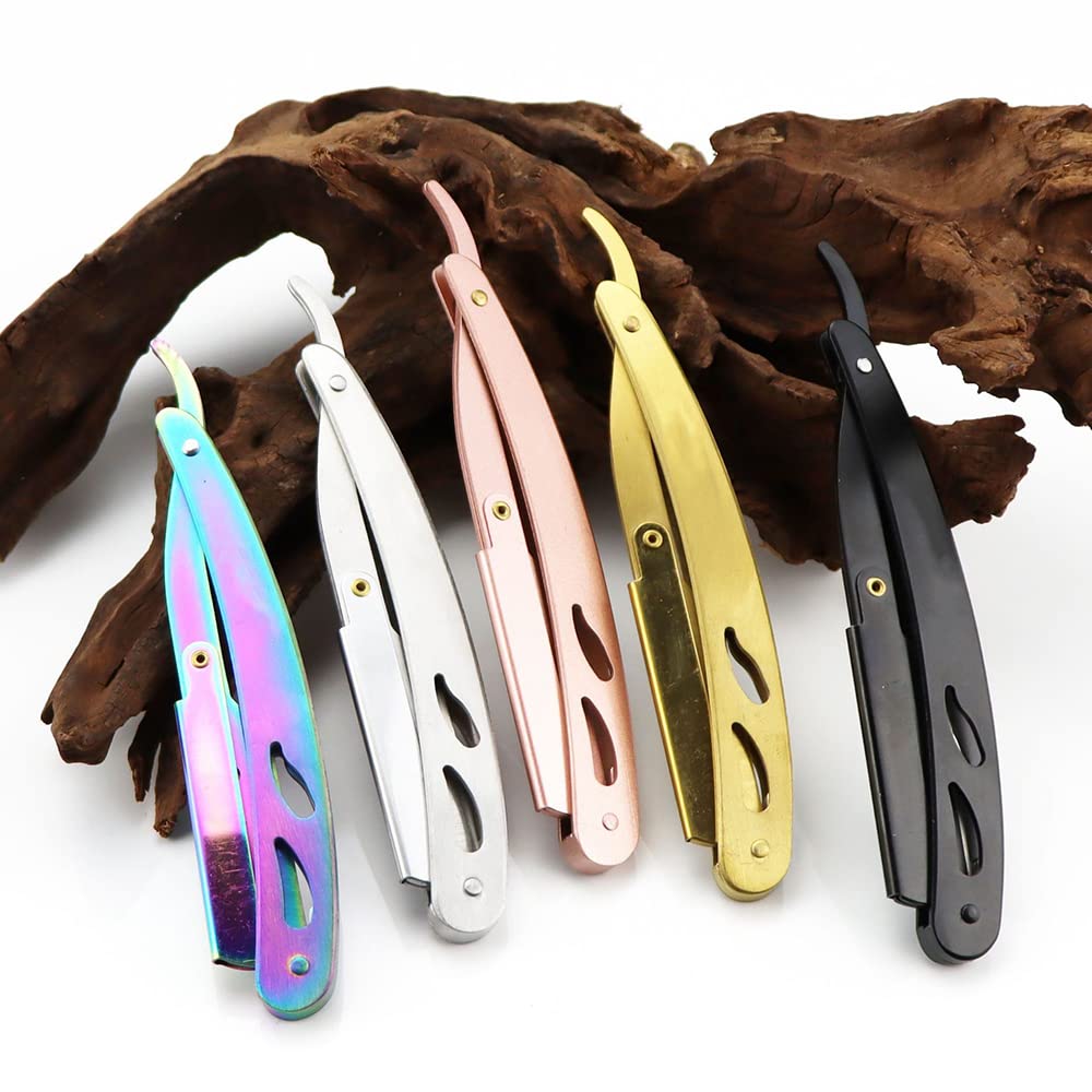 Maquinilla de afeitar manual vieja afeitadora de corte de pelo Salón de belleza Cabeza de afeitar especial Soporte para cuchillos de cejas Calidad
