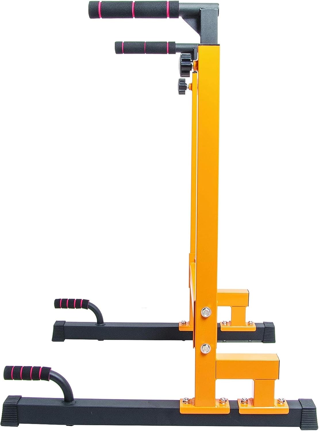 BalanceFrom Marco de acero multifuncional para gimnasio en casa, estación de soporte de fitness con altura ajustable, capacidad de 500 libras,