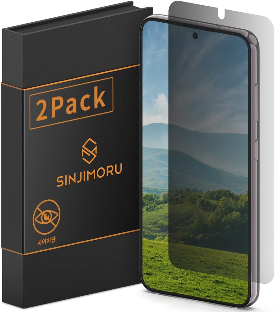 Sinjimoru Samsung Galaxy S23 Series – Protector de pantalla de privacidad autorreparable, antiespía, película de TPU para Samsung Galaxy S23 Ultra
