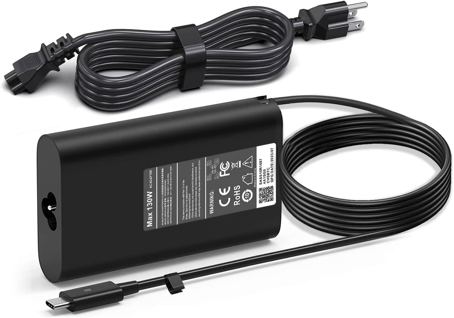 Cargador de repuesto para laptop Dell de 130 W, adaptador de CA USB C para Dell XPS 15 9500 9510 XPS 17 9700 Precision 5530 5550 3560 Latitude 7420