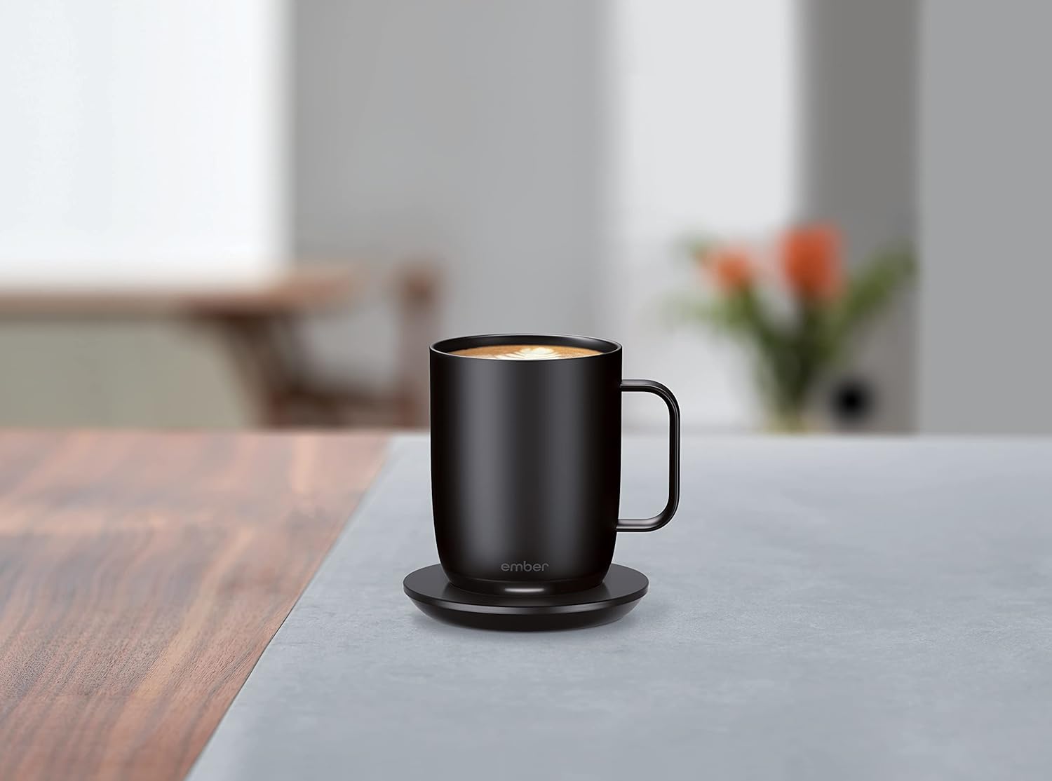 Ember – Taza inteligente con control de temperatura de 2, 14 onzas, color negro, 80 minutos de duración de la batería, taza de café calentada