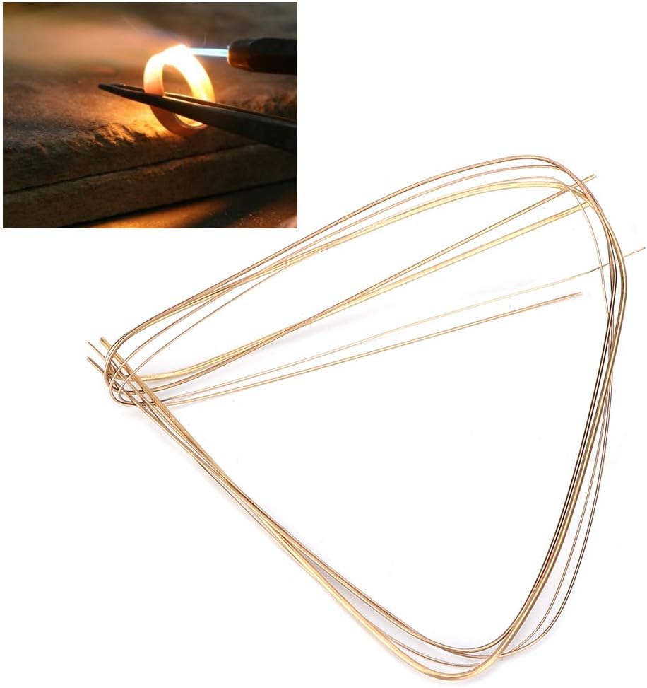 4 varillas de soldadura, 0.020 in, 0.028 in, 0.039 in, 0.059 in, alambre de joyería de plata, cobre y aleación de aluminio, alambre de soldadura de
