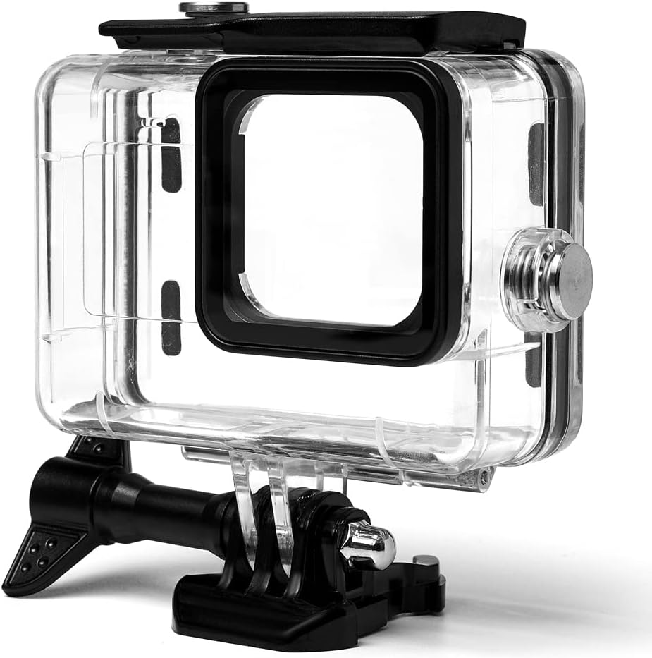 Carcasa impermeable subacuática para Gopro Hero 1211109 Negro, Funda protectora de buceo con soporte para Go Pro 1211109 Negro, 40M
