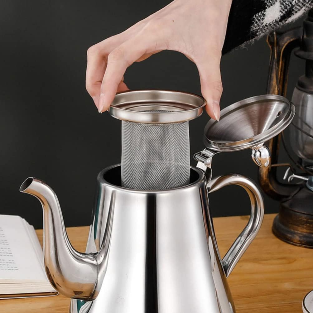 Kichvoe Yerba Mate Cup – Filtro de té de acero inoxidable, tetera de metal, filtro de malla de repuesto, filtro de hojas de té sueltas, cesta más