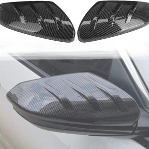 Tapa de espejo estilo Mugen compatible con Honda Civic 10th 2016-2021, cubierta de espejo lateral tipo complemento (patrón de fibra de carbono) Tapa de espejo estilo Mugen compatible con Honda Civic 10th 2016-2021, cubierta de espejo lateral tipo complemento (patrón de fibra de carbono)