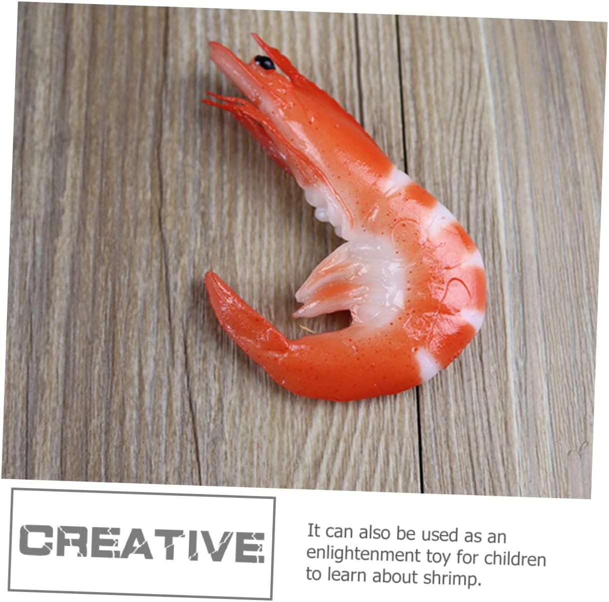 5 piezas de camarón artificial mini juguete Halloween accesorios mini juguetes para niños modelo de camarón falso simulación pescado carne mariscos