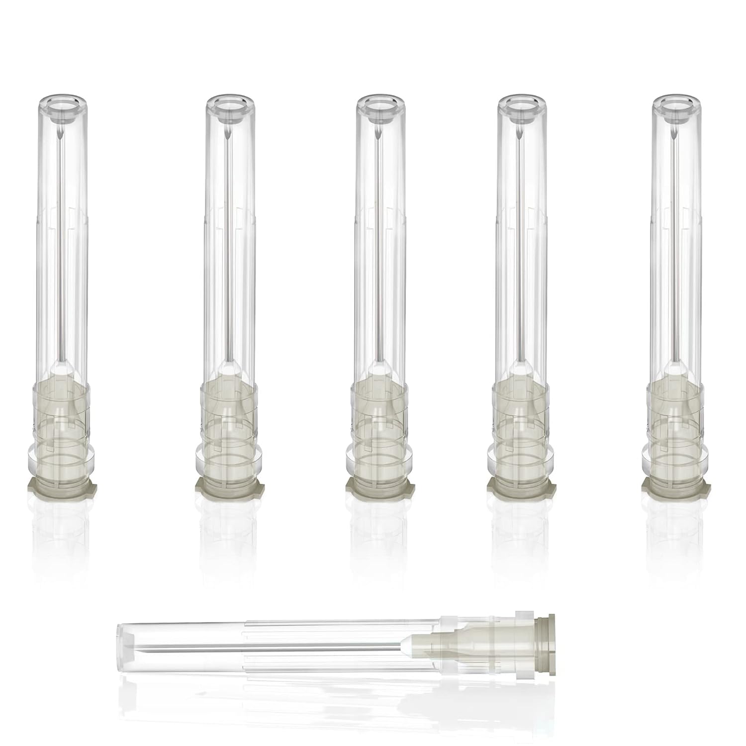 Paquete de 100 suministros de laboratorio dispensadores desechables de 22 Ga de 1 pulgada0.984 in, embalaje sellado individualmente