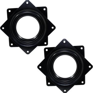 Suiwotin Juego de 2 platos giratorios cuadrados Lazy Susan de 4 pulgadas, resistentes, con rodamiento de bolas de acero, bandeja giratoria para mesa Suiwotin Juego de 2 platos giratorios cuadrados Lazy Susan de 4 pulgadas, resistentes, con rodamiento de bolas de acero, bandeja giratoria para mesa