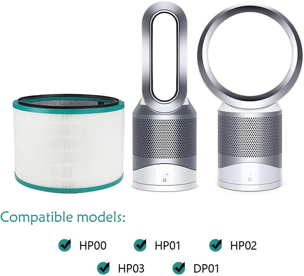 Para Dyson purificador de aire reemplazo HP01 HP02 DP01 360  filtro HEPA de vidrio