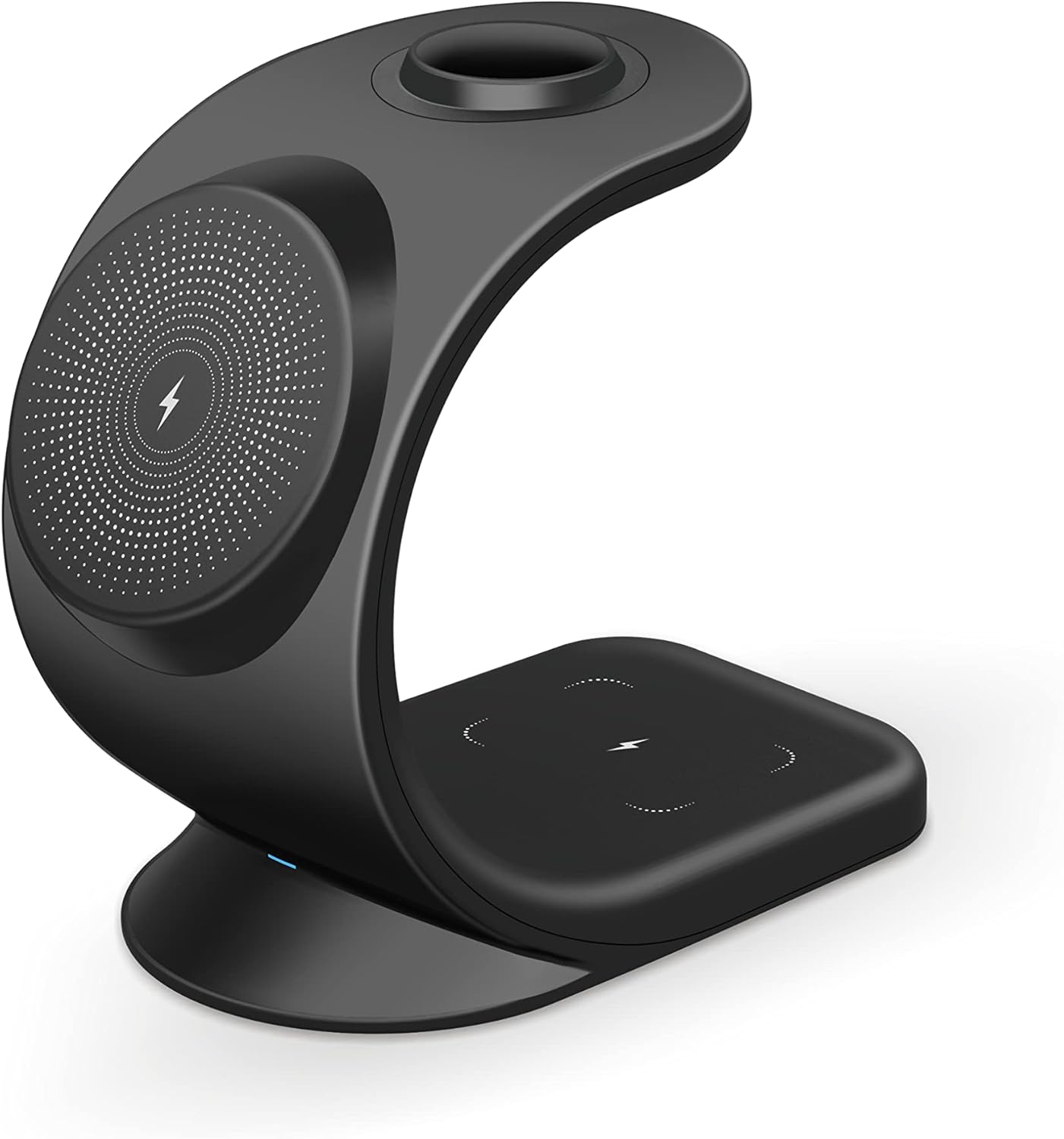 MMOBIEL Estación de carga inalámbrica compatible con iPhone, Apple Watch y AirPods – Soporte de cargador inalámbrico 3 en 1 de 18 W – Base de carga