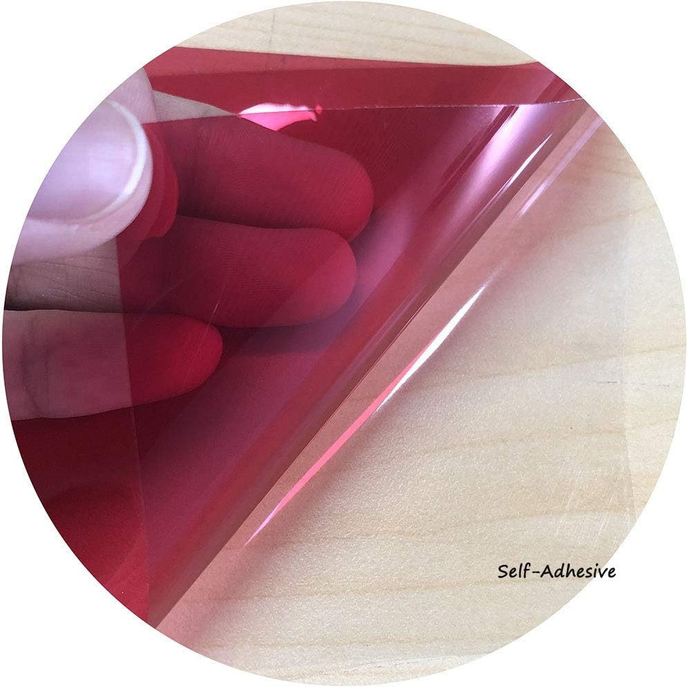 HOHOFILM Película decorativa para ventana de color transparente, tinte decorativo de vidrio transparente, bloqueo solar, control de calor, tinte de