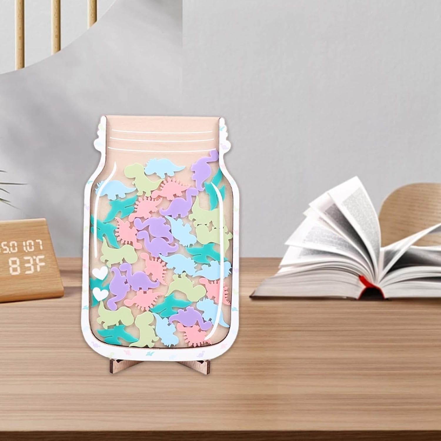Tarro de recompensa magnético personalizado con estrellas pastel para estudiantes, tablón de anuncios, fichas de entrenamiento para ir al baño,