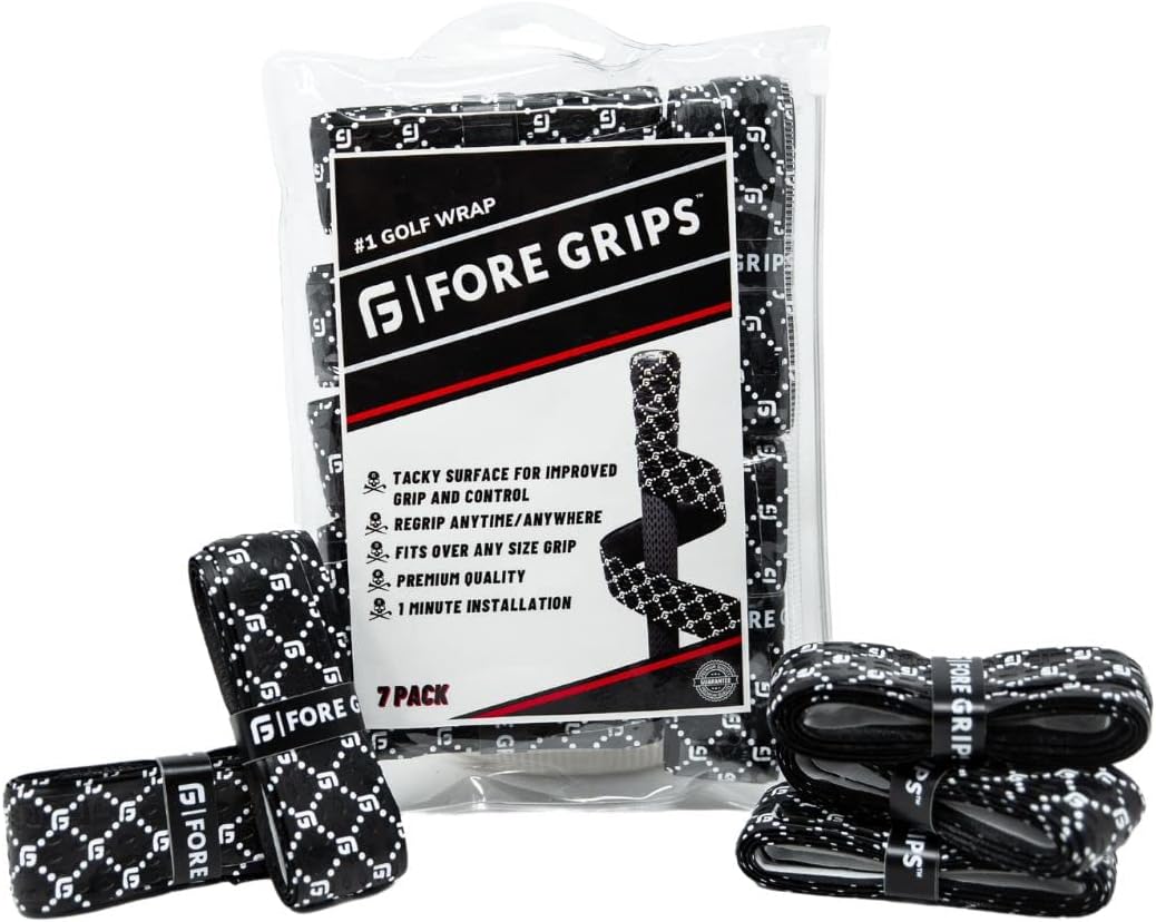 FORE GRIPS  GOLF’S #1 GRIP WRAP (7-PACK) – Elimina la molestia de volver a agarrar – ABRIR. ENVOLUCIÓN. JUEGA