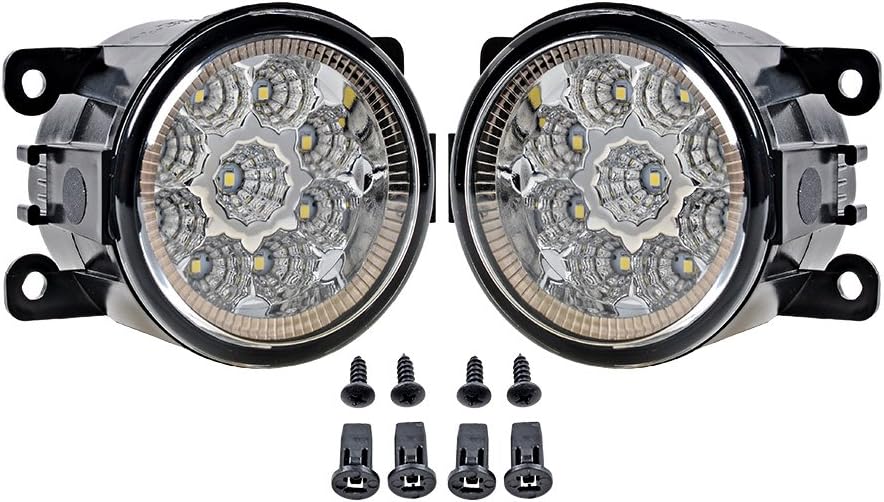 2X 55W LED Lámparas de luz antiniebla para Ford Focus Mustang Ranger Fiesta Fusion Explorer C-Max Transit Connect Estilo libre Taurus X – RE