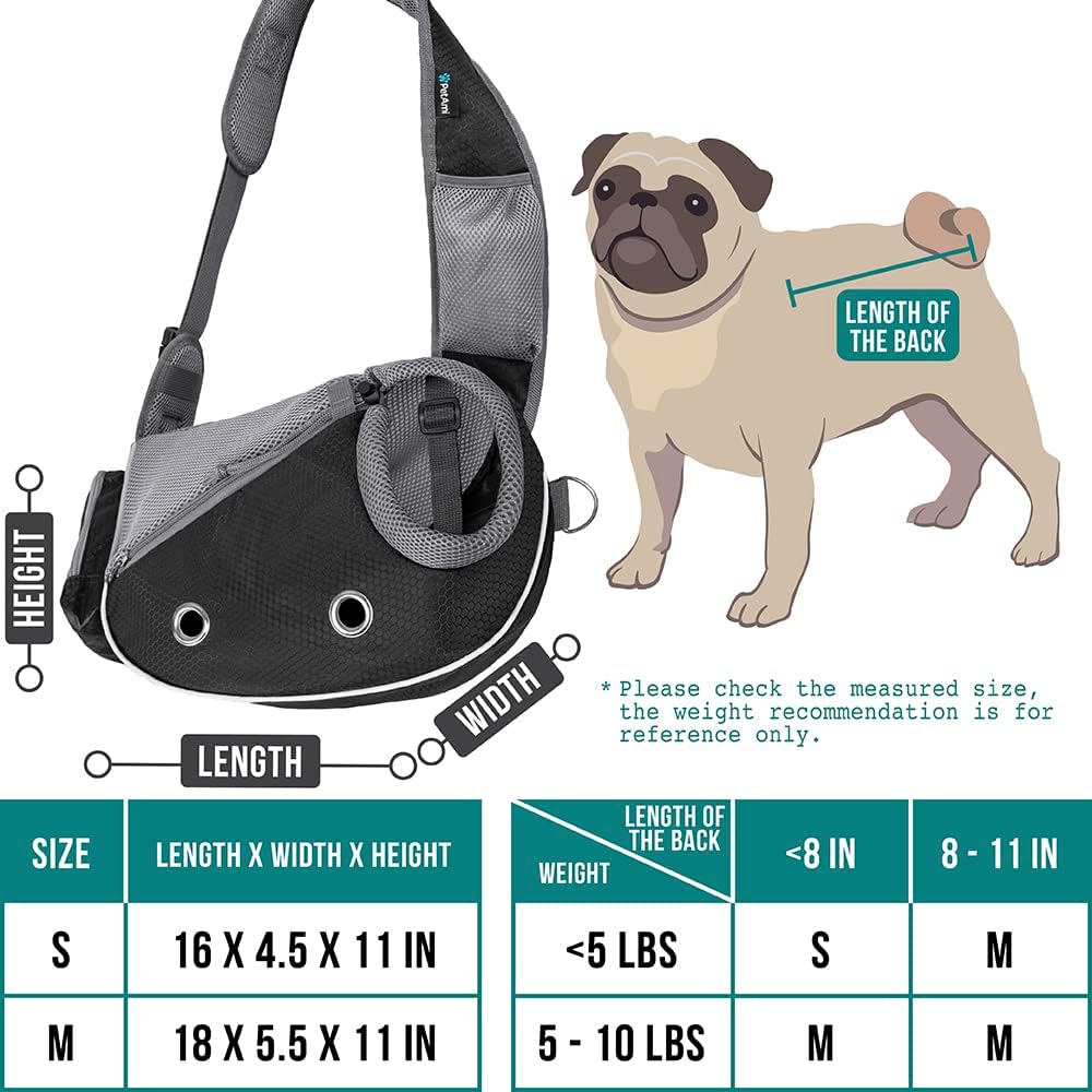 PetAmi Transportador para perros pequeños, bolso transportador para cachorros, bolsas para perros para viajes, bolsa de transporte para gatos
