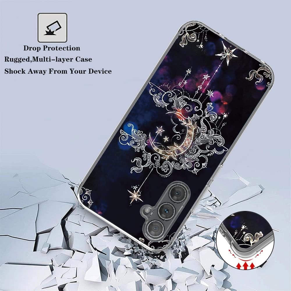 Funda para Samsung Galaxy A54 5G, Samsung A54 5G, protector de pantalla de vidrio templado y funda híbrida de TPU suave de PC duro 2 en 1 para