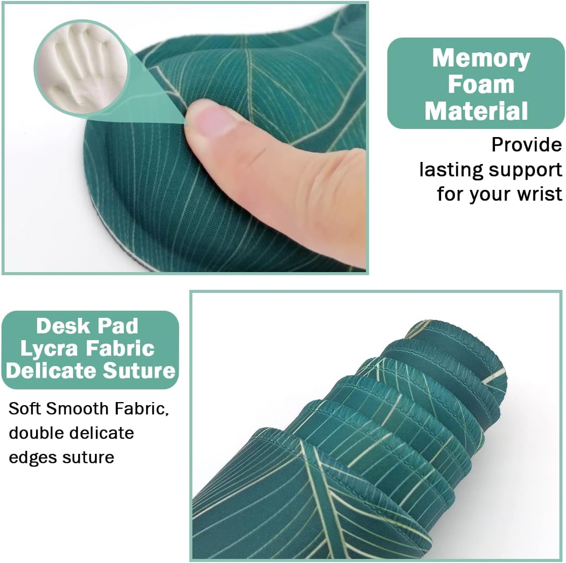 Alfombrilla ergonómica grande para mouse y reposamuñecas para teclado, almohadilla de escritorio para teclado y mouse, alfombrilla de mouse grande 4
