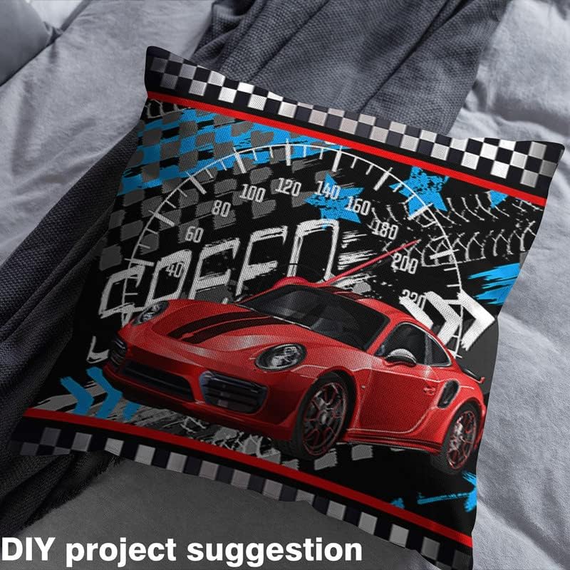 The Yard – Tela de tapicería de autos deportivos de carreras para sillas, tela decorativa impermeable para exteriores, 1 yarda, rojo y negro