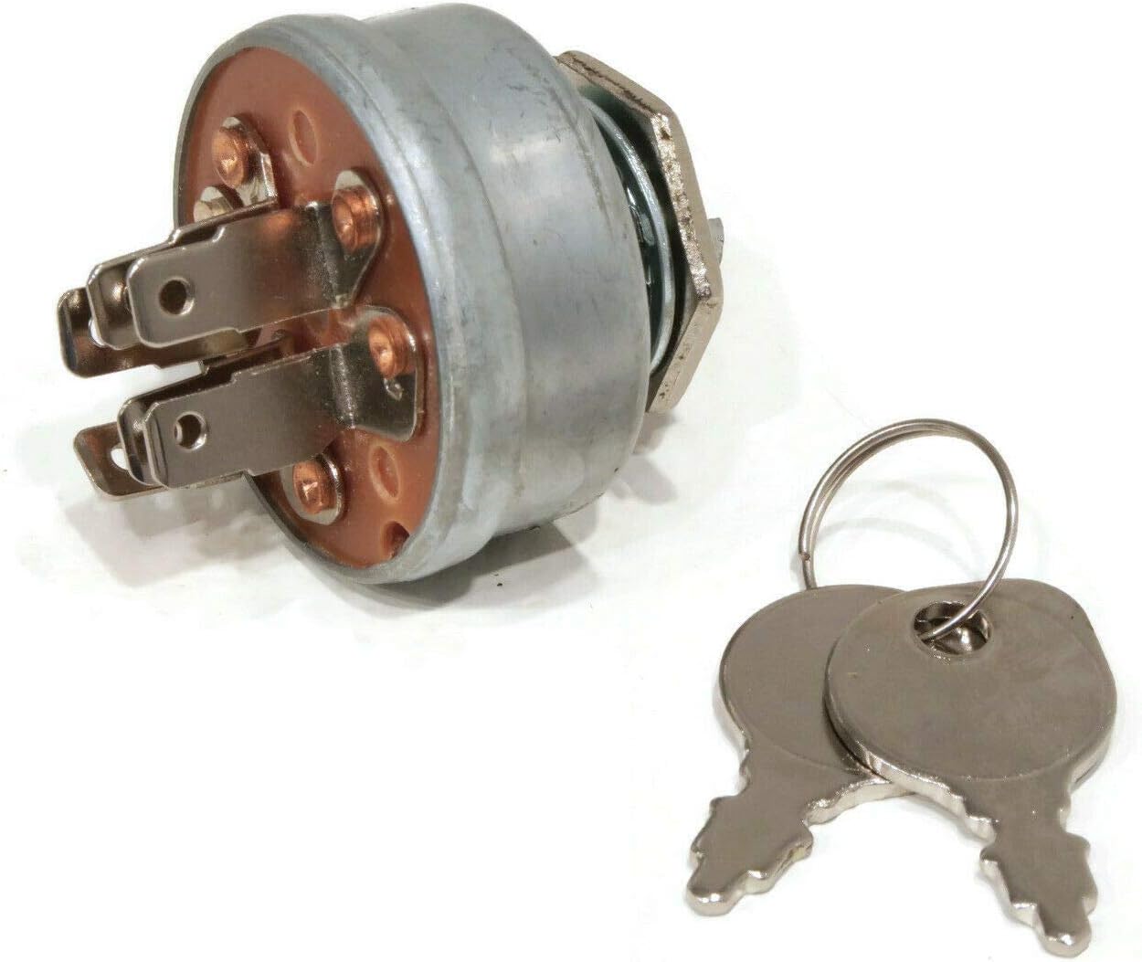 Interruptor de llave de encendido para John Deere 108, 111, 111H, 112L con plataforma de cortacésped de 38″, 46″