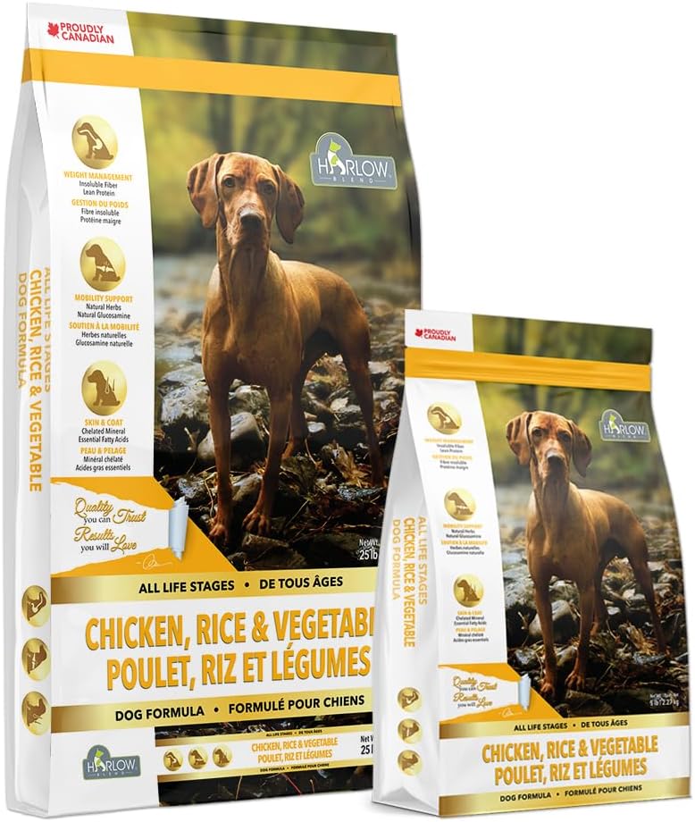 Harlow Blend Perro de pollo, arroz y verduras 5lb