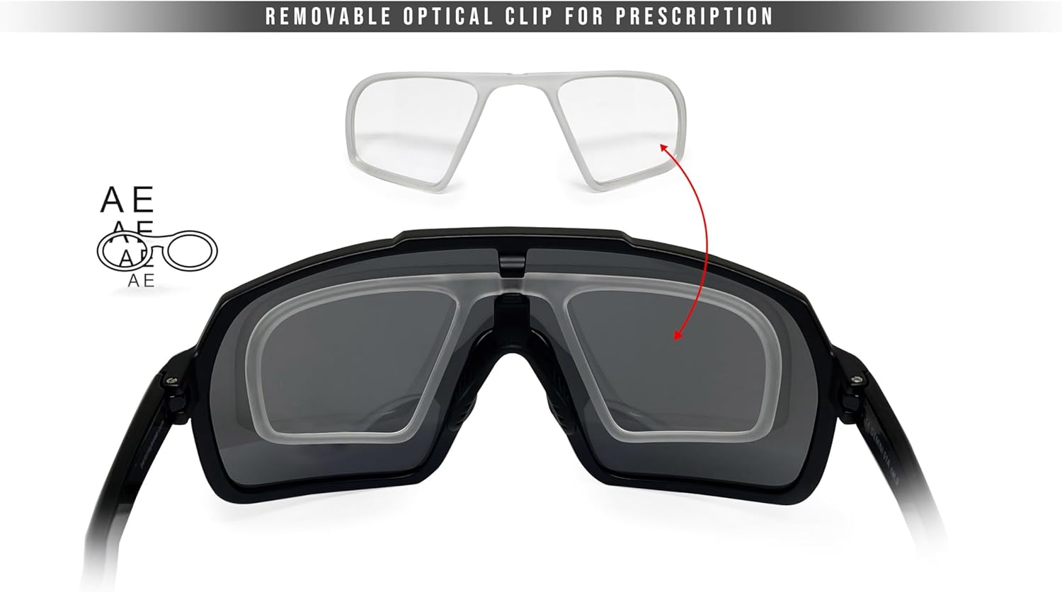 Bertoni Deportes Ciclismo MTB Gafas De Sol Hombres Mujeres Antivaho Lente Óptica RX Portador Acc. – GEMINI NUEVO