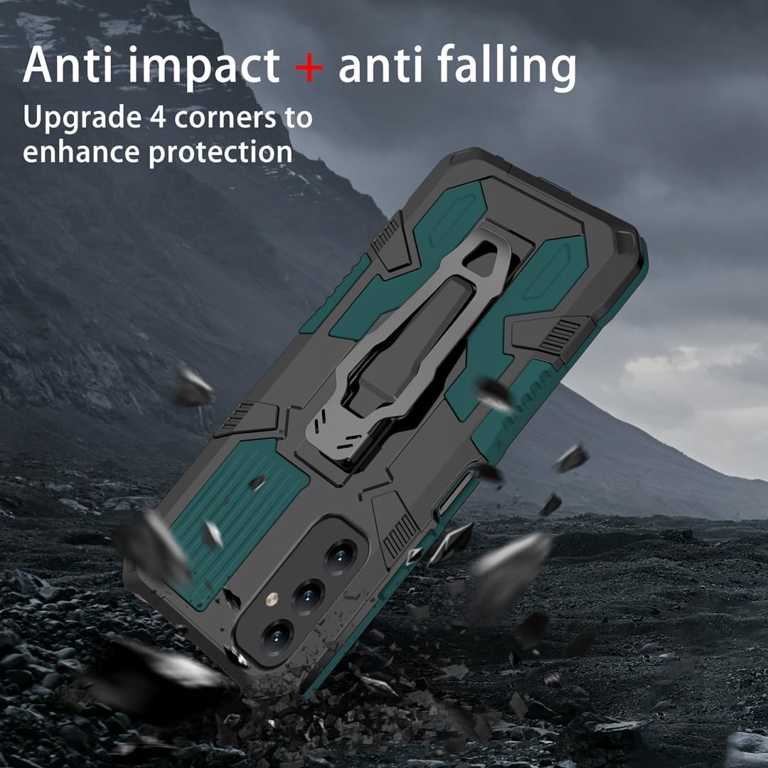 Funda compatible con Samsung Galaxy A32 4G, función atril integrado a prueba de golpes, compatible con Samsung Galaxy A32 4G, funda 2 en 1, color