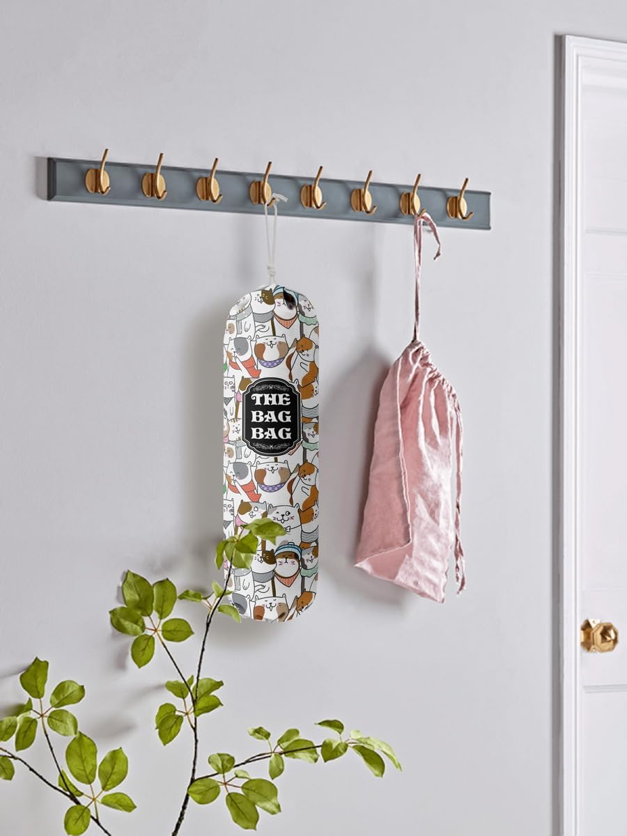 Organizador de bolsas de comestibles para bolsas de compras, bolsas de plástico de montaje en pared, dispensadores de contenedores de