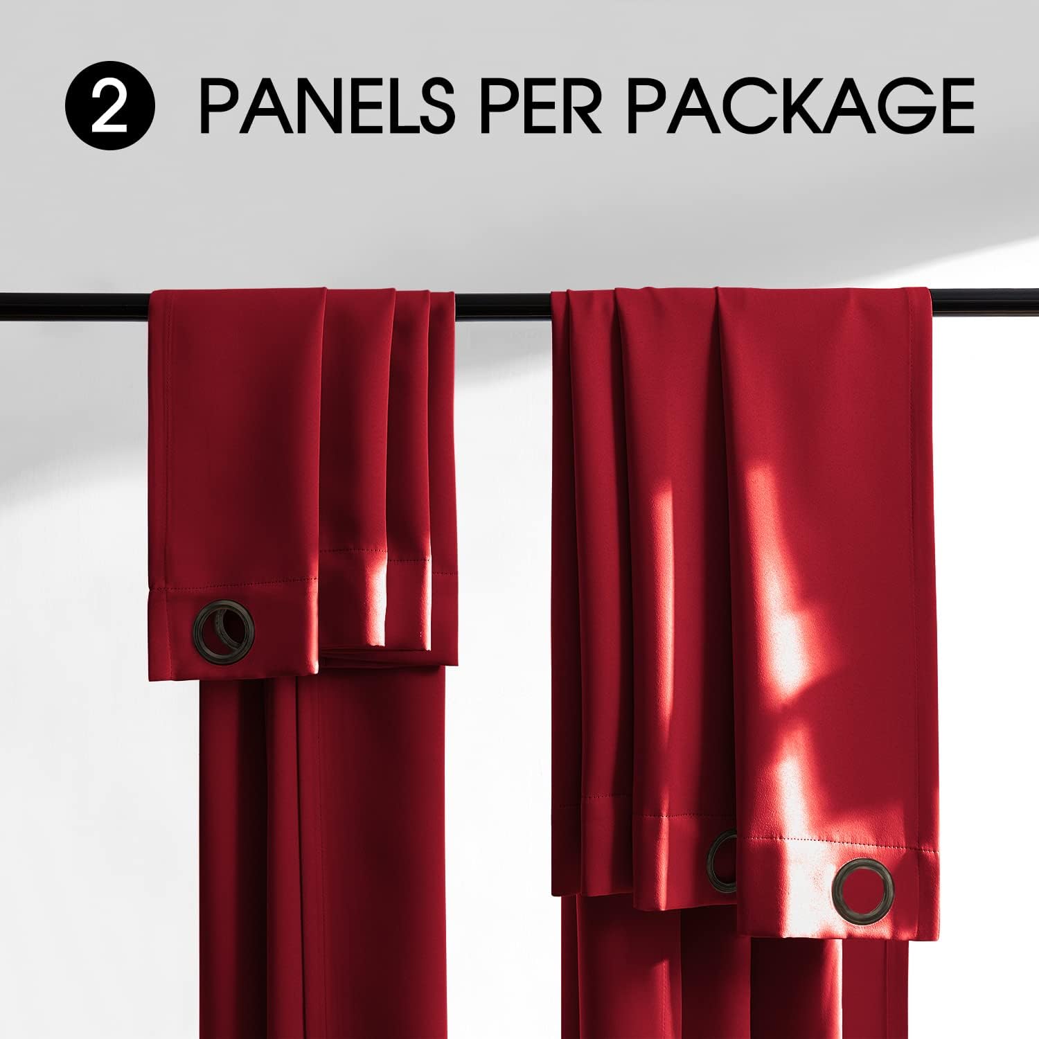 Cortinas 100 % opacas, sombra completa 72 pulgadas de largo para sala de estar, cortinas con aislamiento térmico para dormitorio ( 2 paneles de 52 x