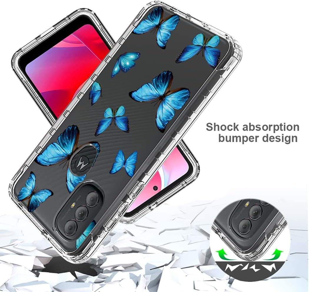 Funda para Moto G Power 2022 (no compatible con 2021) con protector de pantalla de vidrio templado, cuerpo completo, a prueba de golpes,