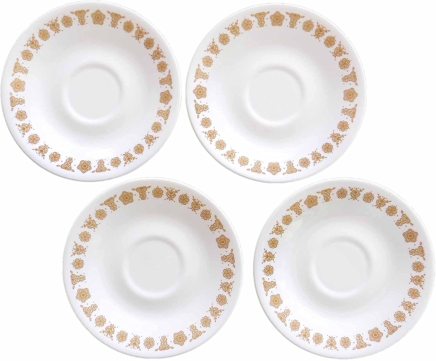Corelle Platillos de oro mariposa – Cuatro (4) platillos