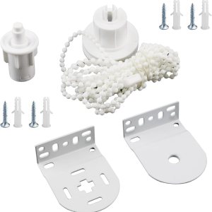 Piezas de repuesto para persianas enrollables de 1.260 in, soporte de embrague, persianas enrollables Cltuch con soportes de metal y kit de Piezas de repuesto para persianas enrollables de 1.260 in, soporte de embrague, persianas enrollables Cltuch con soportes de metal y kit de