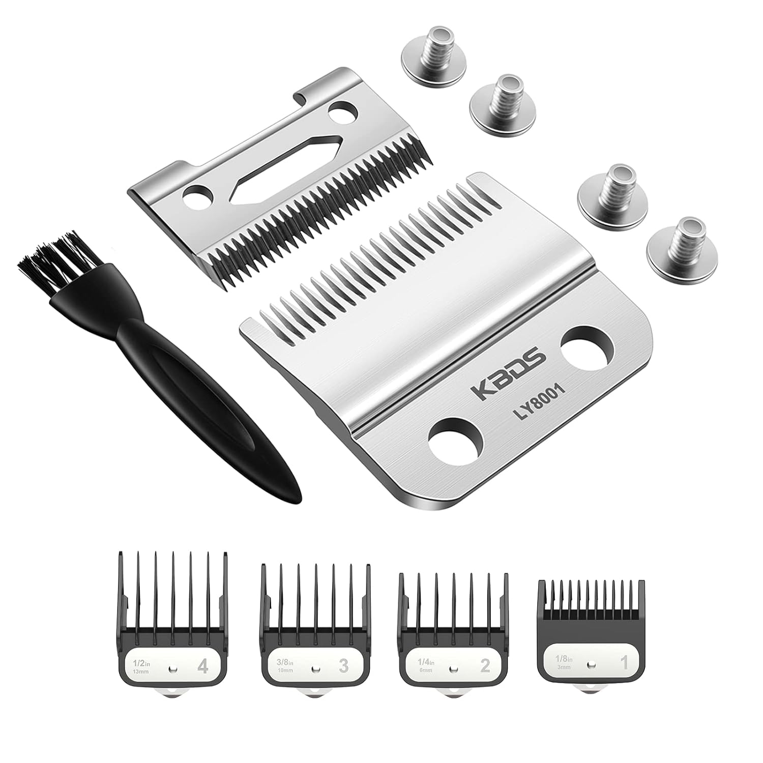 KBDS Cuchillas de repuesto para cortaúpers, pieza de cuchilla de precisión de 2 agujeros compatible con Wahl Magic ClipSuper