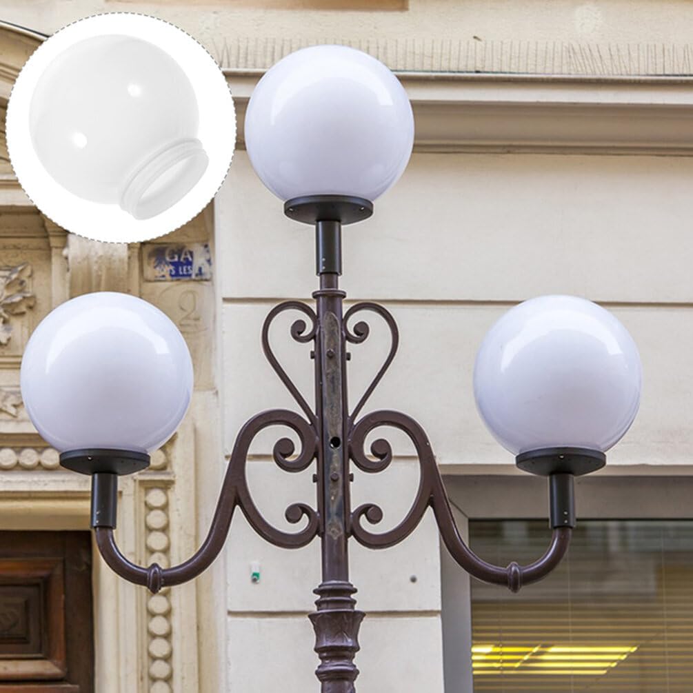 COHEALI 2 piezas de pantalla de bola para candelabros, pantallas de lámpara colgantes, pantalla de globo para lámpara de araña, cubierta de pantalla
