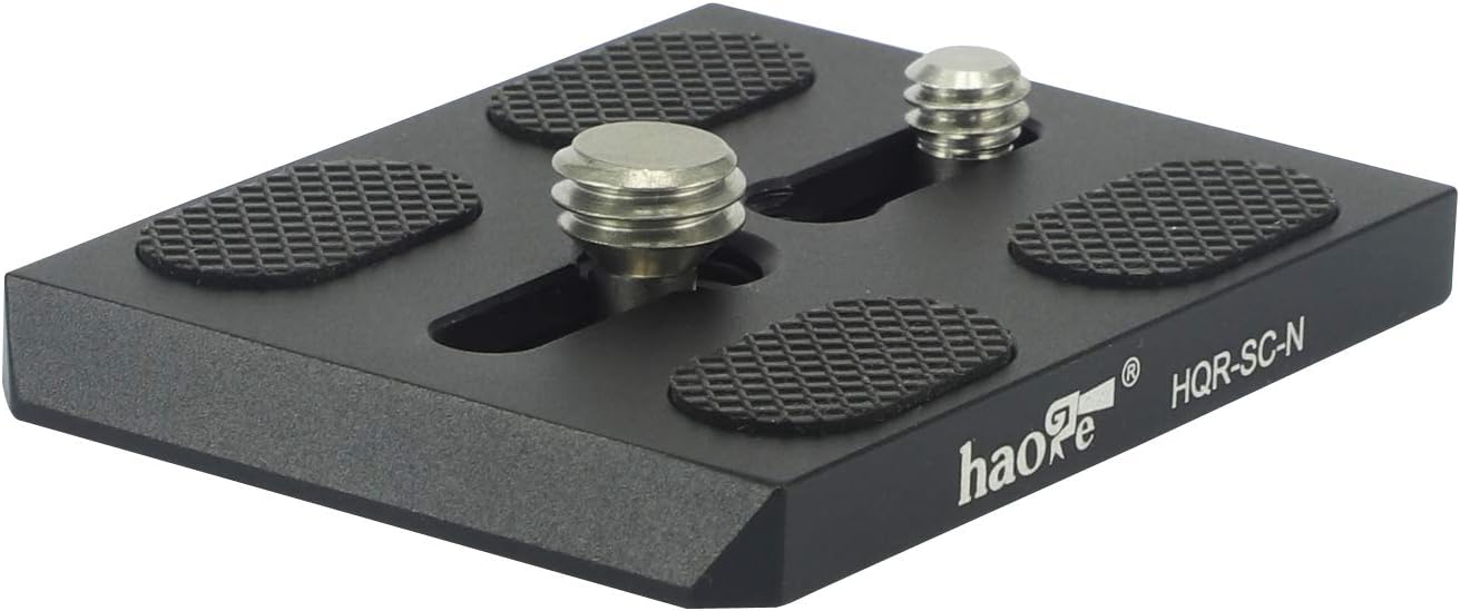 Haoge HQR-SC-N Placa de liberación rápida para cámara Sachtler Video DV 8100, DV10 3+3, DV10 5+5, FSB6T, FSB8T, FSB-10T Cabezal fluido trípode