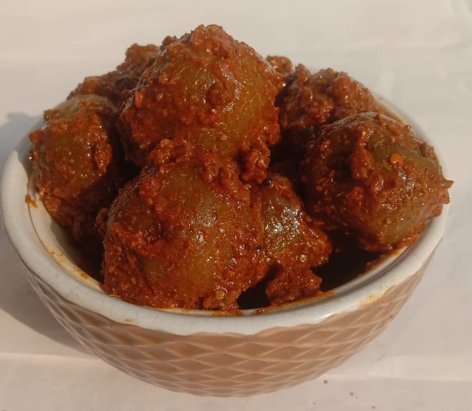 Punjabi Amla Pickle casero fresco amlagrosella espinosa Ka Aachar (400G) – Receta de la madre  Pepinillo orgánico del norte de la India  Encurtido