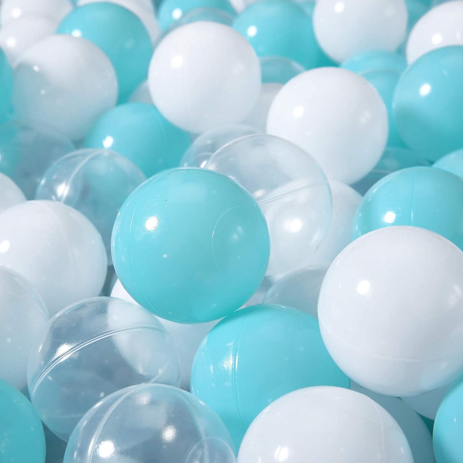 STARBOLO Paquete de 100 pelotas para hogueras, sin BPA y ftalatos, no tóxicas, a prueba de aplastamiento, bolas de plástico suave para niños de 1,