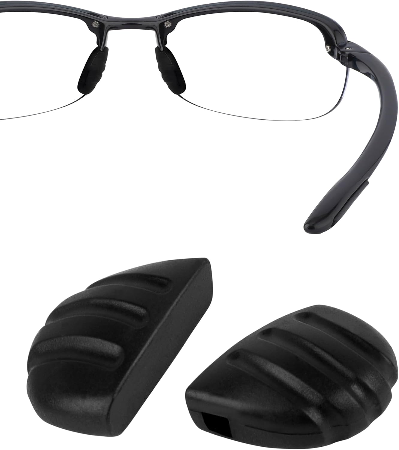 Almohadillas nasales de repuesto para gafas de sol deportivas Maui Jim y Martini, piezas de almohadillas de nariz de silicona  Fácil de poner