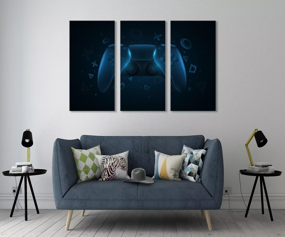 Decoración de pared para sala de juegos, lienzo, arte de pared para sala de estar, dormitorio, baño, decoración del hogar, póster de juego, obras de