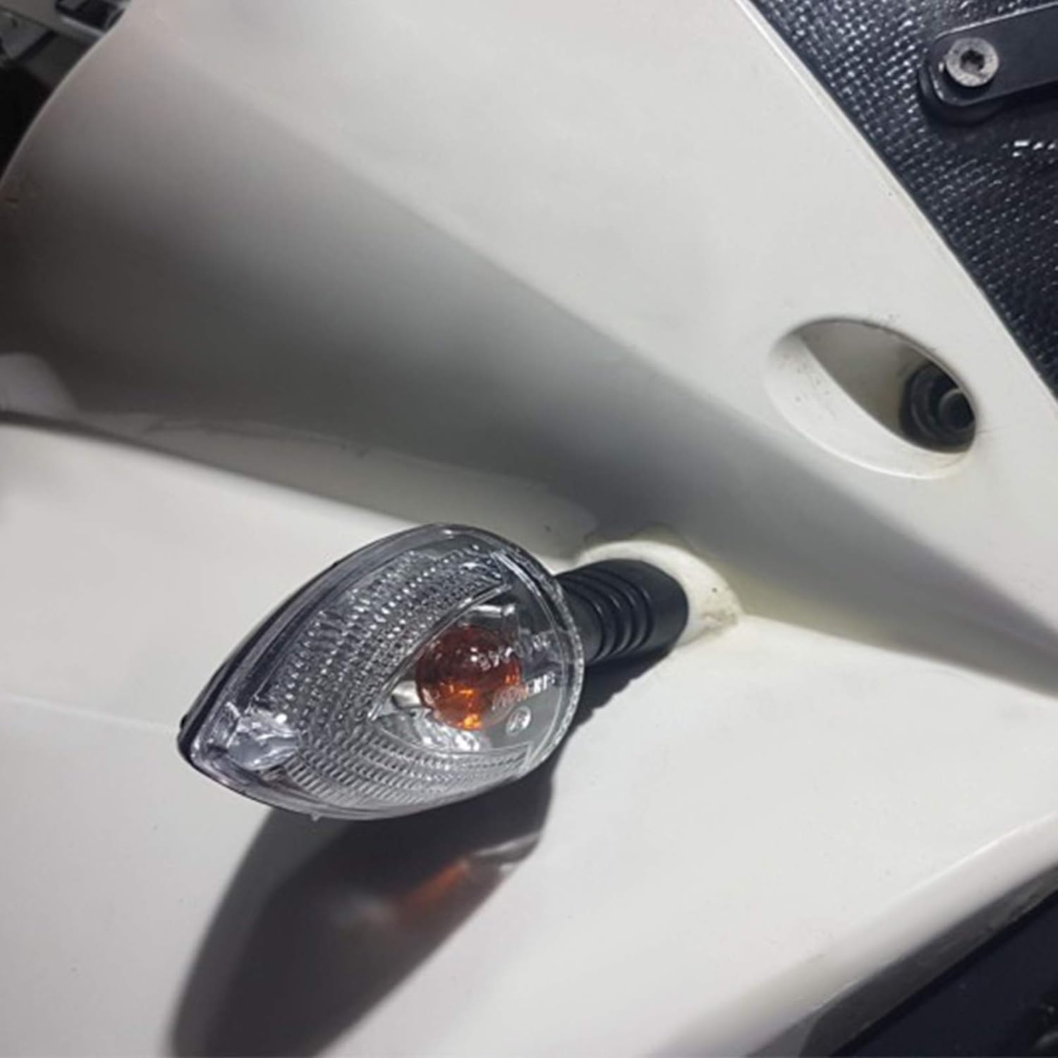 2 indicadores intermitentes delanteros o traseros para motocicleta, compatibles con KTM 990 690 Adventure Super Duke SMT SMC Enduro (transparente)